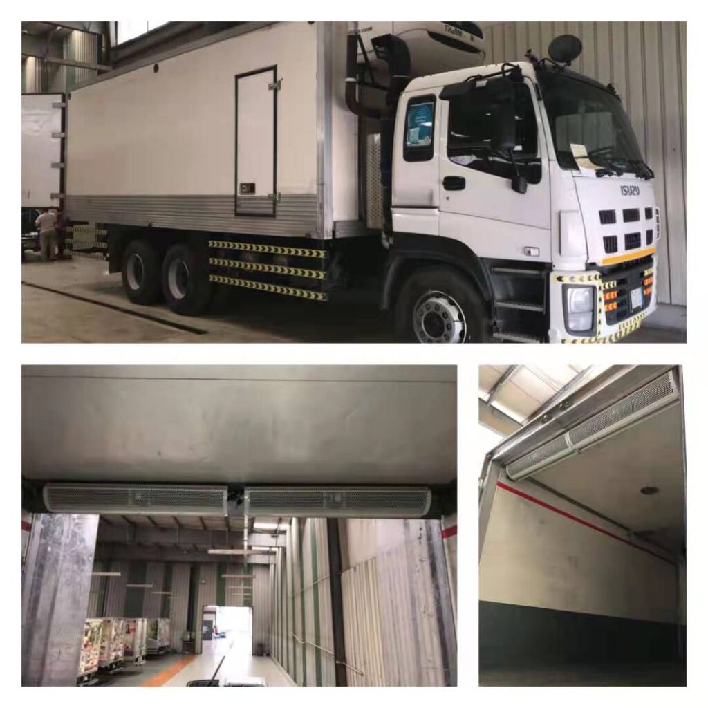 dc air curtain for truck