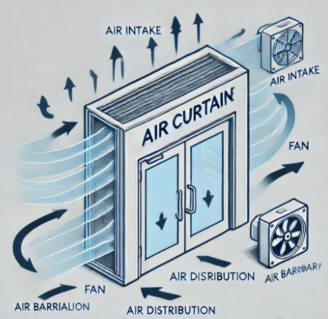 air curtain Working principles