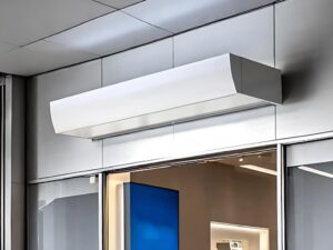 commercial air curtain project in shopping mall