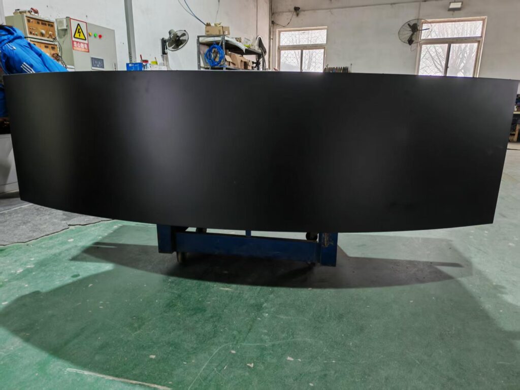 revolving door air curtain front side